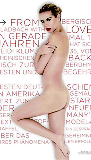 klumnuda Heidi Klum nuda su GQ