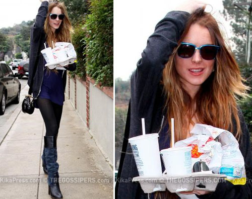 linzimc Lindsay Lohan pranza da MC