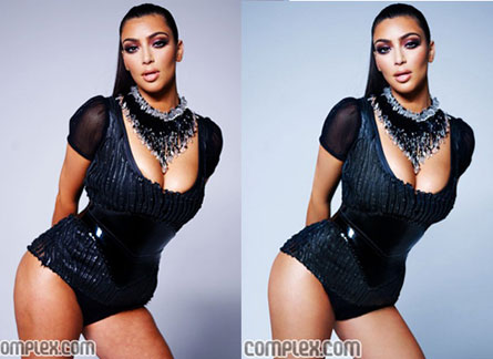 kimkphotoshop1 Kim Kardashian su Complex magazine