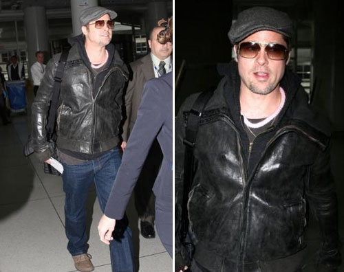 bradjfk Brad Pitt in partenza dal JFK