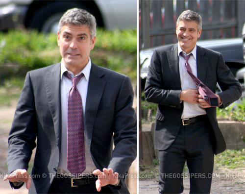 clooney braccato George Clooney assediato dalle fan