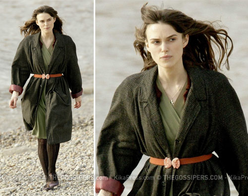 keira sul set Keira Knightley per Never let me go