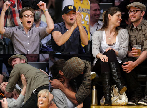 lakers pubblico Justin e Jessica: effusioni sugli spalti!