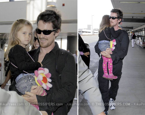 christian aero Christian Bale insieme alla figlia