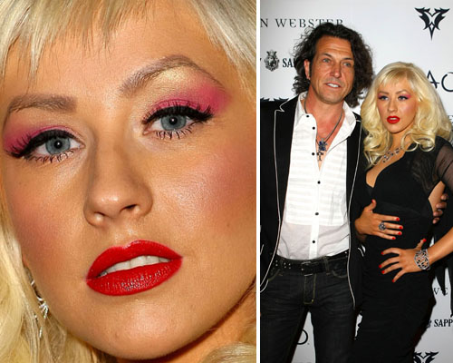 xtina trucco Christina Aguilera festeggia Stephen Webster
