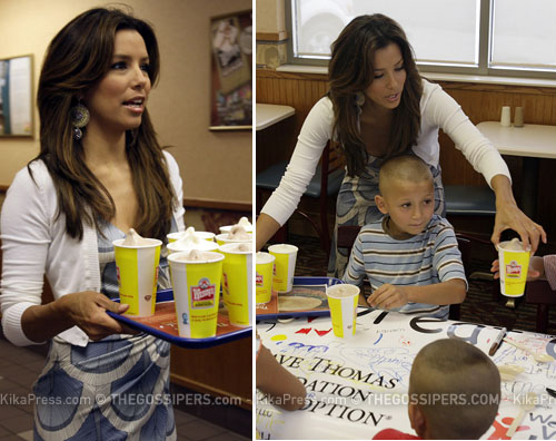 eva cameriera Eva Longoria ancora cameriera per Wendys