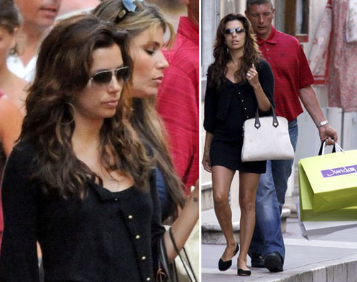 eva spende Eva Longoria fa shopping a Saint Tropez