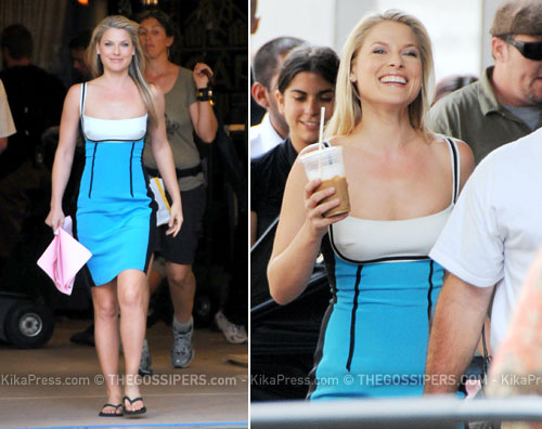 ali set Ali Larter sul set di Heroes