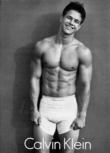 calvin klein Mark Wahlberg sul set di The Fighter
