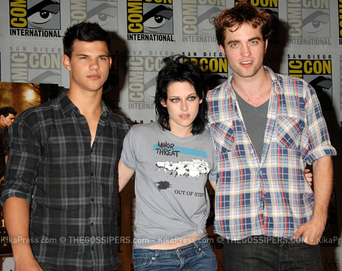 cominc con twilight Taylor, Kristen e Robert al Comic Con