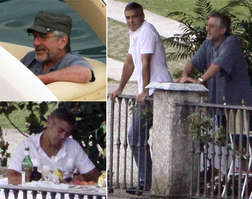 deniro george George Clooney al lago con De Niro