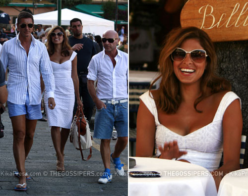 evamendes-portofino evamendes portofino Eva Mendes a Portofino con D&G