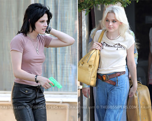 runa Kristen e Dakota al lavoro sul set