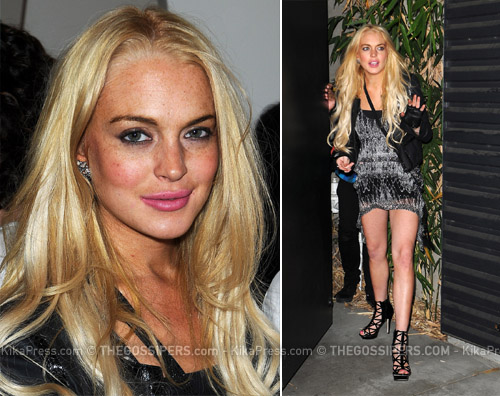 lindsaylohan Lindsay Lohan nella notte di LA