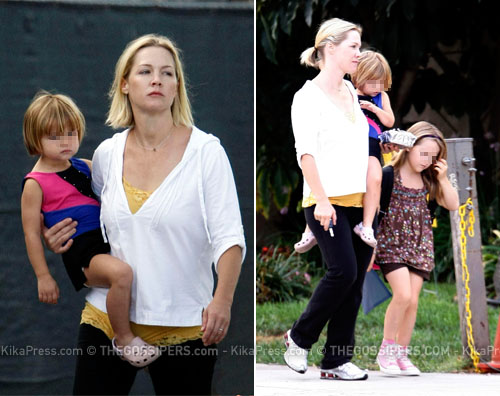 garth senzatrucco Jennie Garth porta i figli a scuola