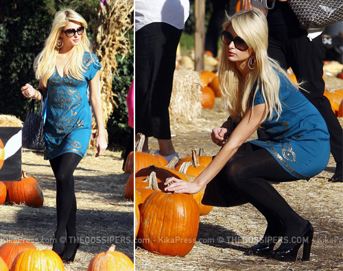 paris hilton zucche Anche Paris a caccia di zucche