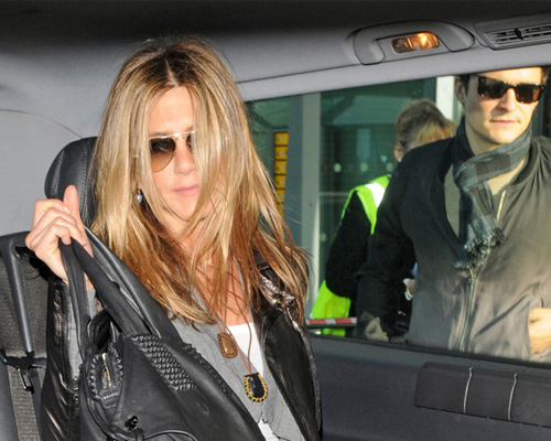 aniston bloom Jennifer e Orlando insieme a Londra