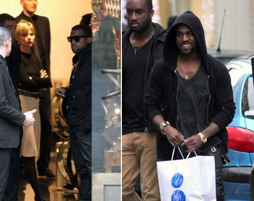 kanyeparigi Kanye West in vacanza a Parigi