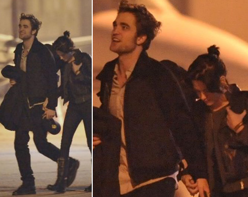 pattinson stewart manonellamano Robert e Kristen da Parigi a Londra