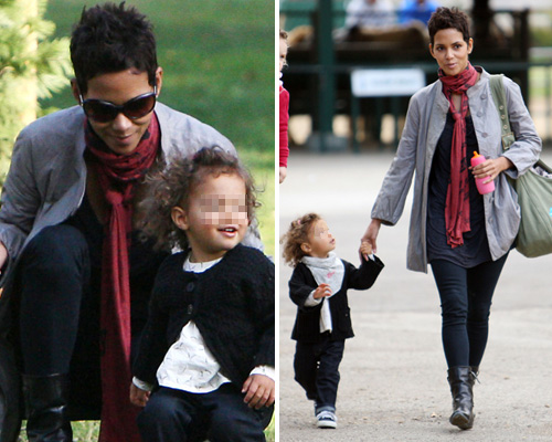 halle bimba Halle Berry al parco con la figlia