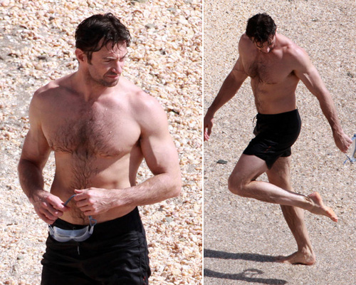 jackman spiaggia Hugh Jackman si rilassa in spiaggia