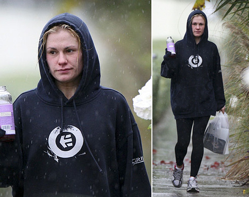 paquin trucco Anna Paquin sfida la pioggia