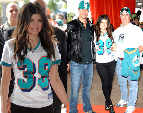 dolphins fergie Fergie e Josh alla partita dei Dolphins