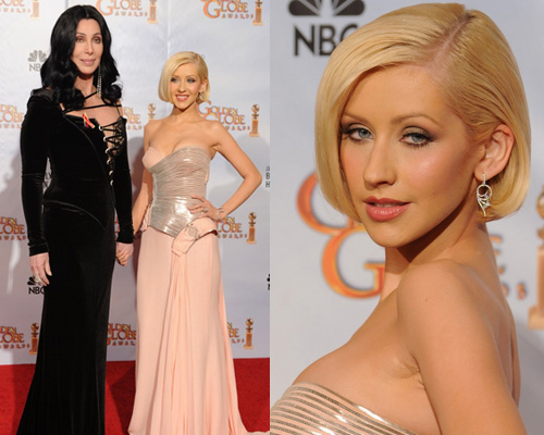 globes christina Il red carpet dei Golden Globes 2010