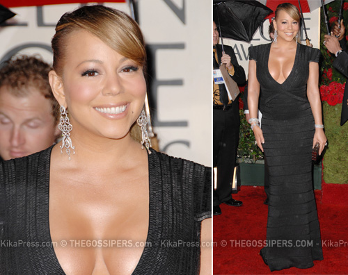 globes mariah Il red carpet dei Golden Globes 2010
