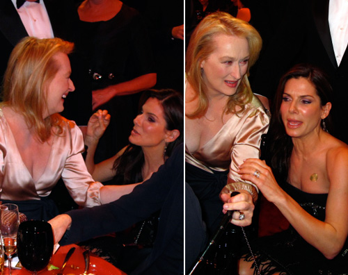 sandra meryl Sandra Bullock si inchina davanti a Meryl Streep