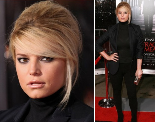 simpson premiere Jessica alla premiere di Extraordinary measures