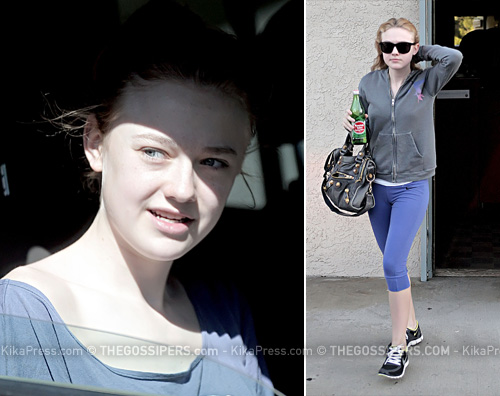 dakota fanning Dakota Fanning senza trucco a LA