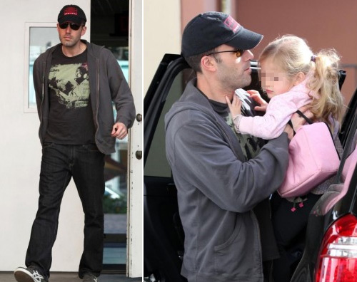 affleck violet Ben Affleck porta la figlia a scuola