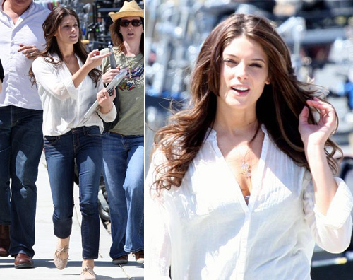 ashley greene set Ashley Greene al lavoro per The Apparition