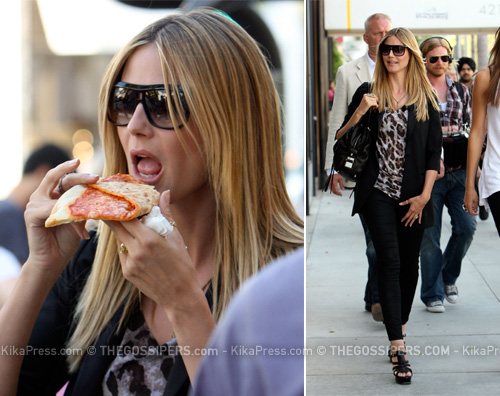 klum pizza Heidi Klum non rinuncia alla pizza