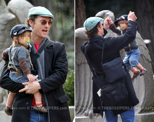 matthew bimbo Matthew McConaughey al parco con Levi