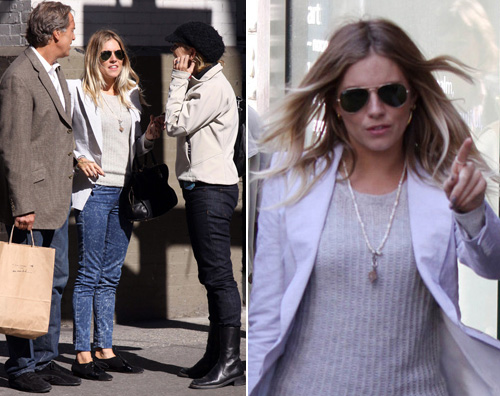 sienna miller fam Sienna Miller a New York con la famiglia