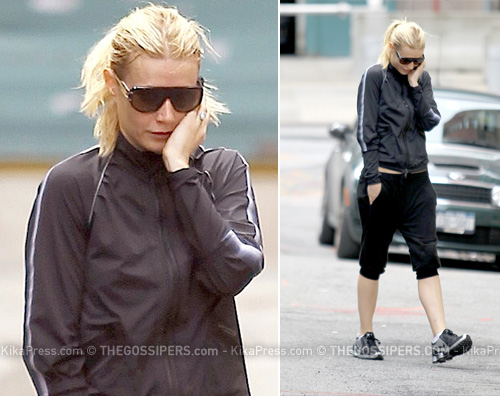 gwyneth jogging Gwyneth Paltrow: jogging al telefonino