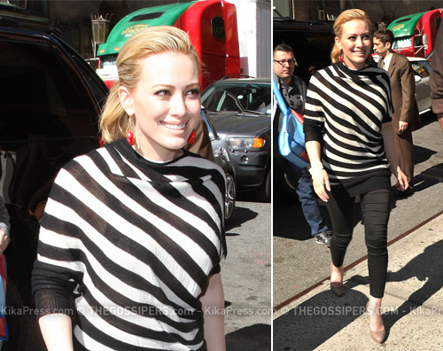 hilary duff righe Hilary Duff da Regis & Kelly