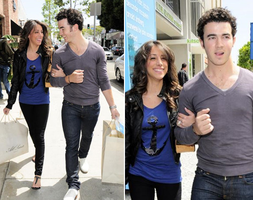 jonas moglie Kevin Jonas fa shopping con Danielle