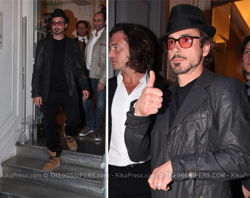 robert downey jr Robert Downey Jr. fa shopping a Roma