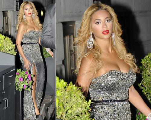 beyonce bionda Beyoncé in argento per la Casa Bianca