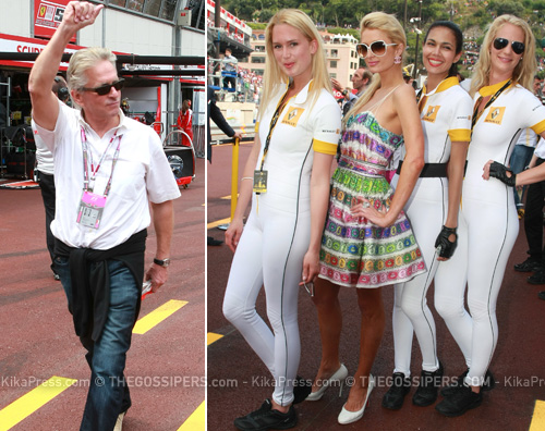 douglas hilton montecarlo Paris Hilton e Michael Douglas a Montecarlo