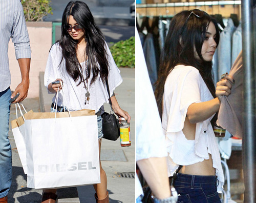 vanessashopping Shopping da Diesel per Vanessa Hudgens
