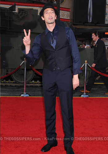 ateam adrien brody2 FOTO GALLERY: Jessica Biel alla premiere di A Team