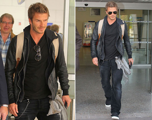 beckham aerop Vacanze francesi per la famiglia Beckham