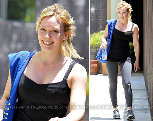 duff-palestra duff palestra Hilary Duff sorride dopo lallenamento