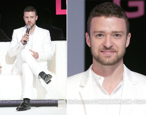 jt givenchy Justin Timberlake in bianco per Givenchy