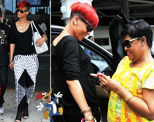 rihanna barbados Rihanna atterra alle Barbados