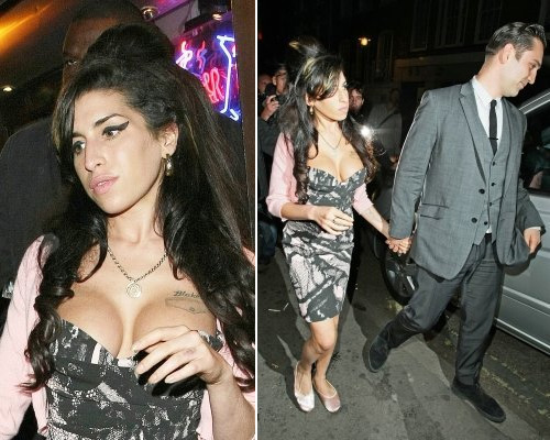 winehouse tettona Amy Winehouse a Londra con il fidanzato